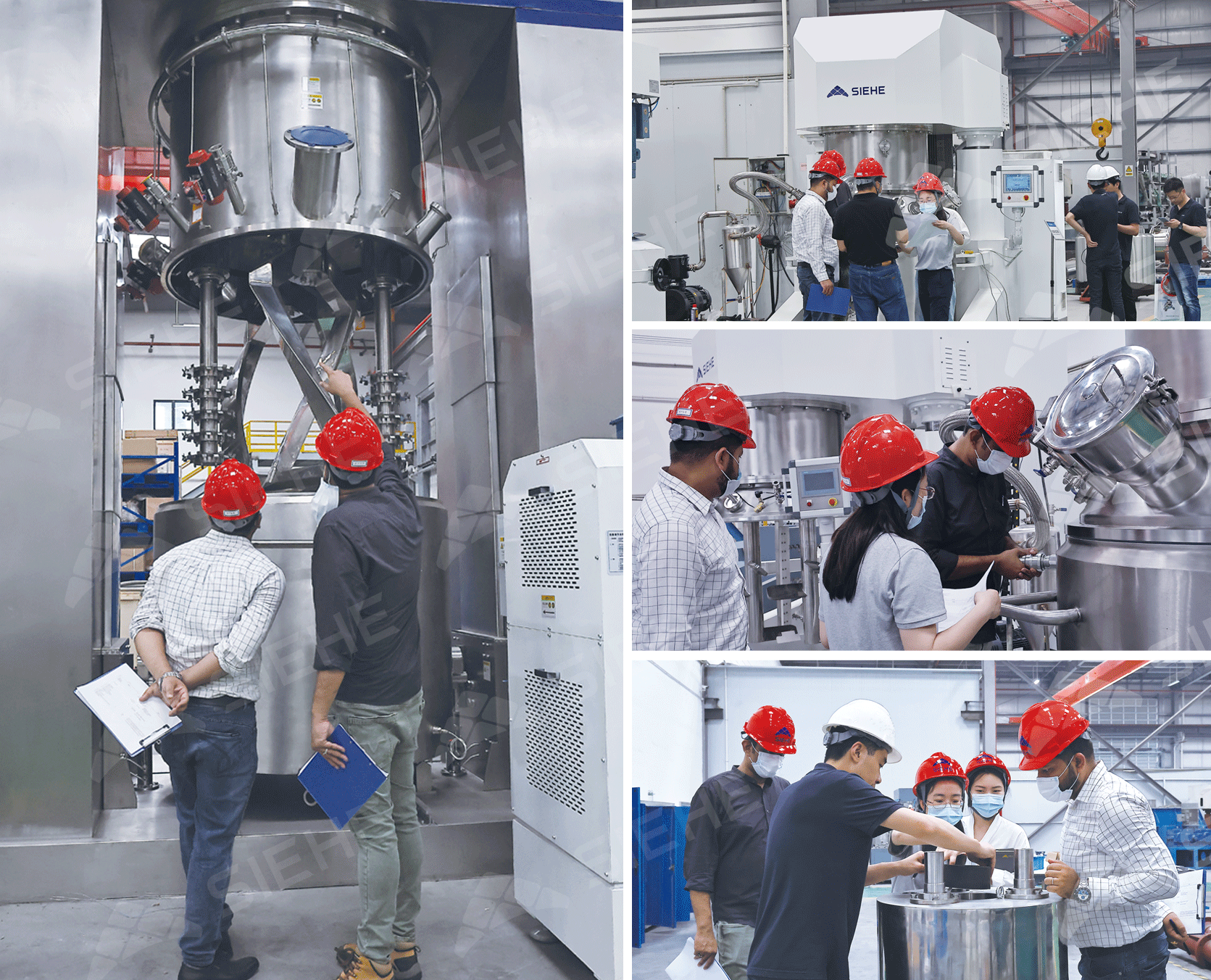 SXJB-1000 Double Planetary Dispersing Mixers+SYC-1000 Extrusion machines +SLC-1000 Tanks