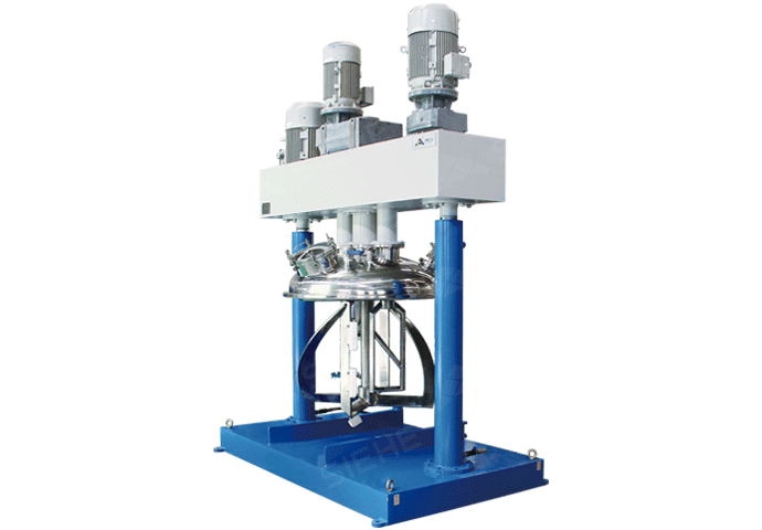 Triple shaft Multi-functional Dispersing Mixer